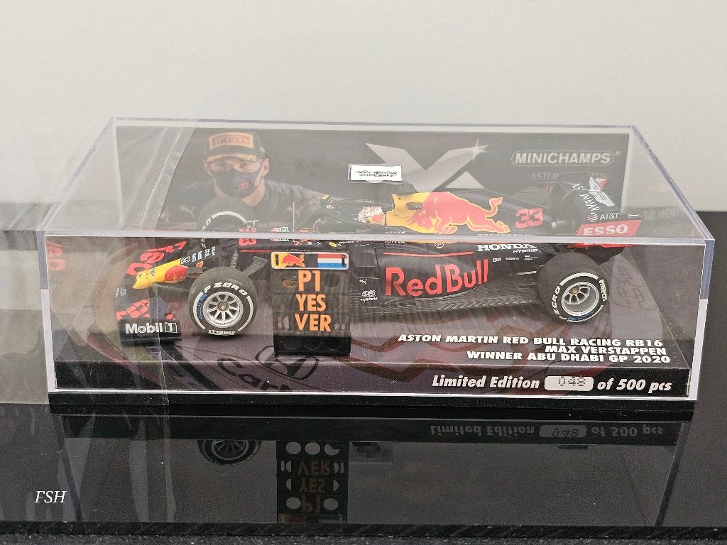 RB16, M. Verstappen # 33, Winner Abu Dhabi 2020. <<NIEUW>>, Ophalen of Verzenden, Nieuw, Auto, MiniChamps