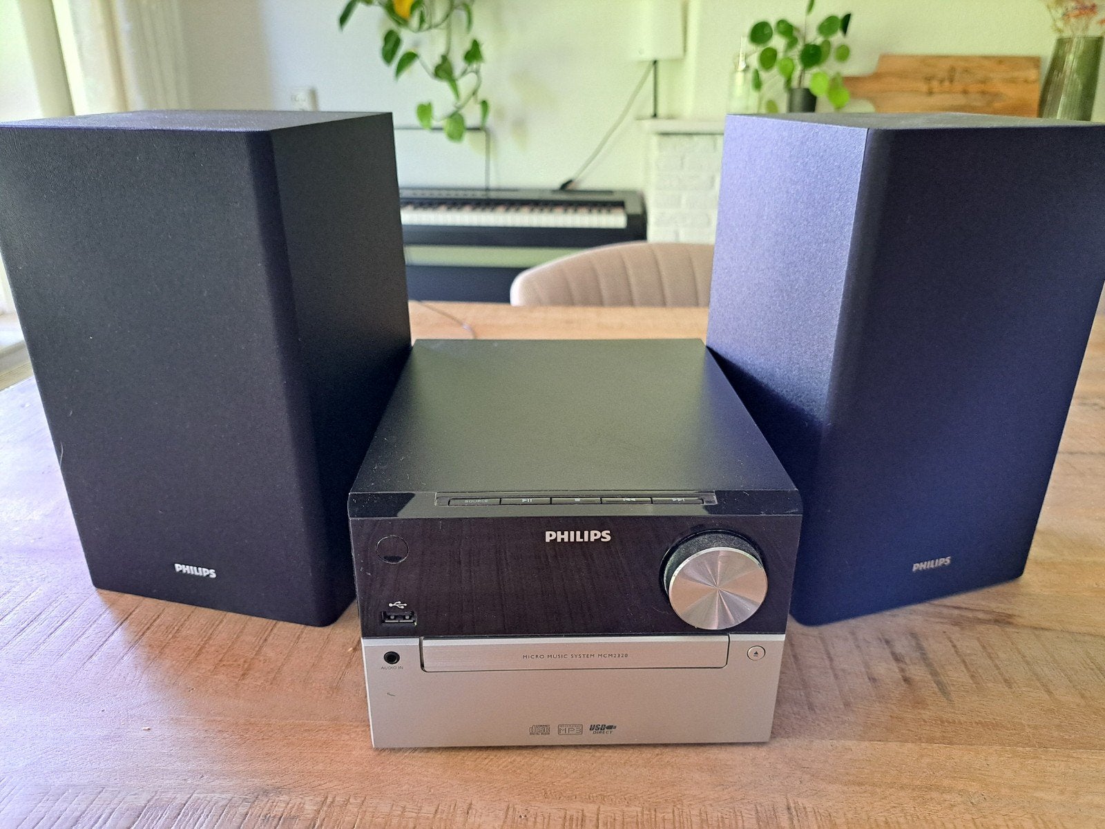 Philips radio met 2 luidsprekers, Ophalen of Verzenden, Philips