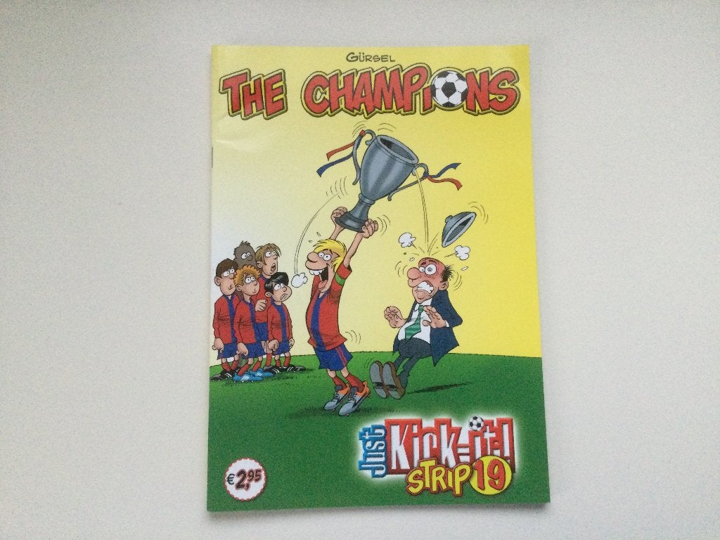5 voetbal strip boeken, Eén stripboek, Ophalen of Verzenden, Gelezen