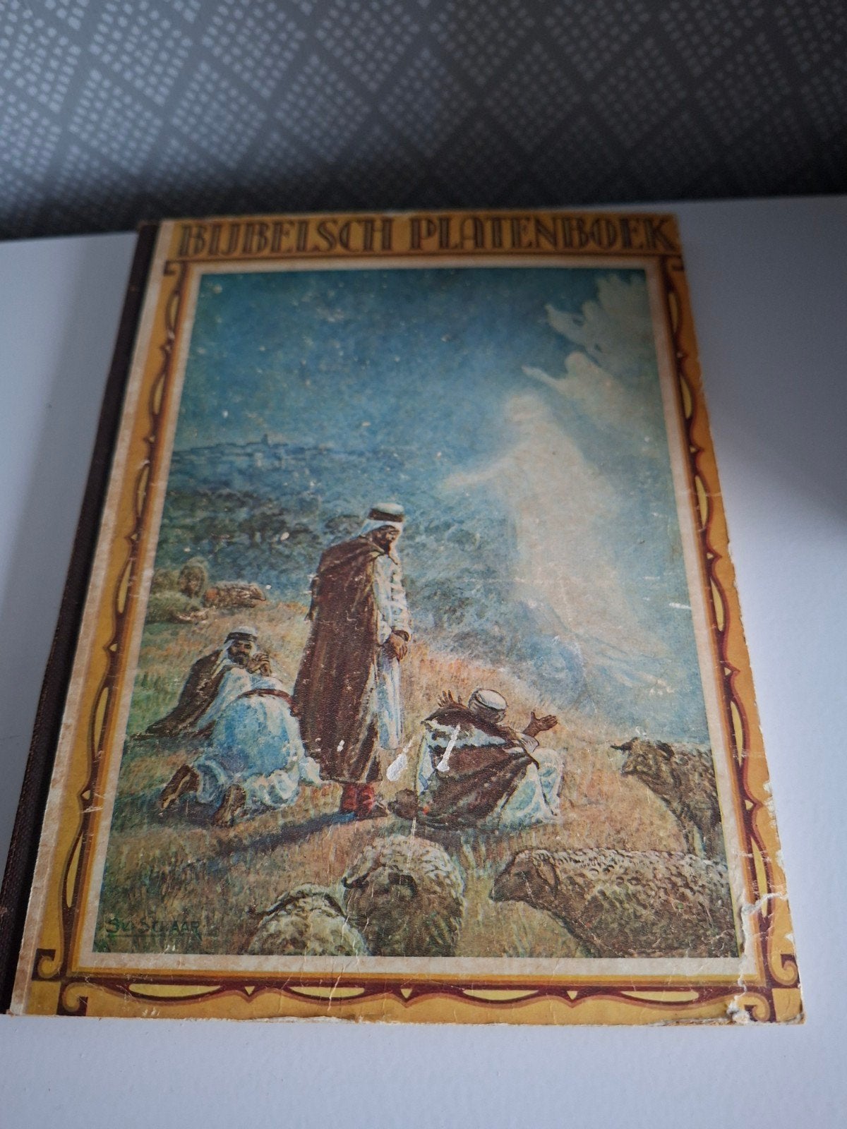 Bijbelsch Platenboek - Geïllustreerd (Oud), Ophalen of Verzenden, Gelezen, Onbekend, Christendom | Protestants