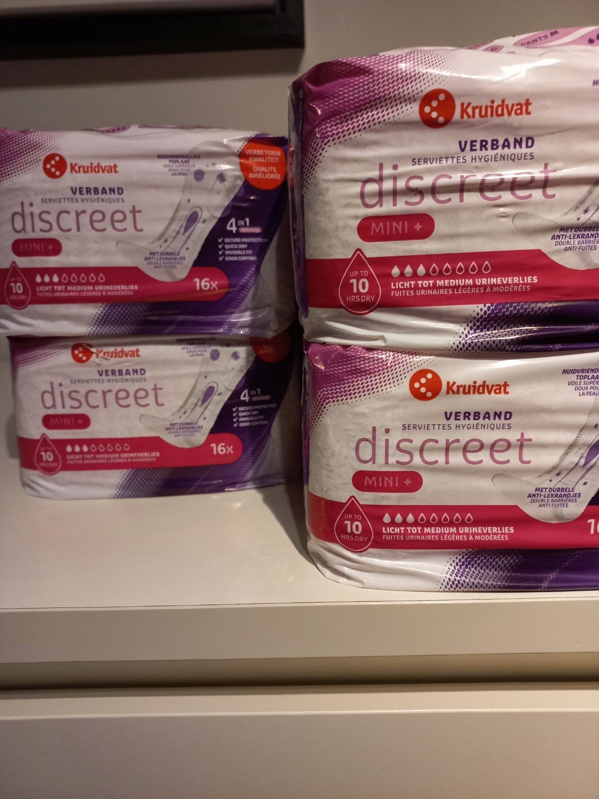Damesverband, Ophalen
