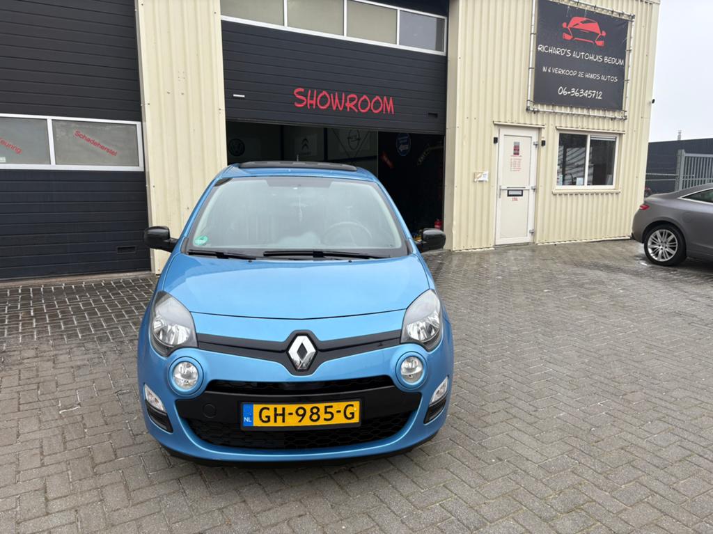 Renault Twingo 1.2 16v Sport 2012 Blauw cabrio-top, Airco, Auto's, Renault, Euro 5, Zwart, 4 cilinders, 894 kg