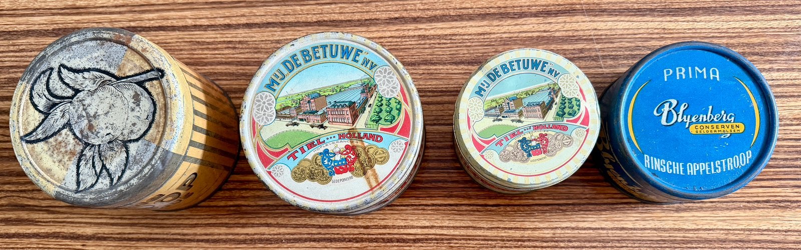 4 x blikken stroop, Verzamelen, Ophalen, Zo goed als nieuw, Overige