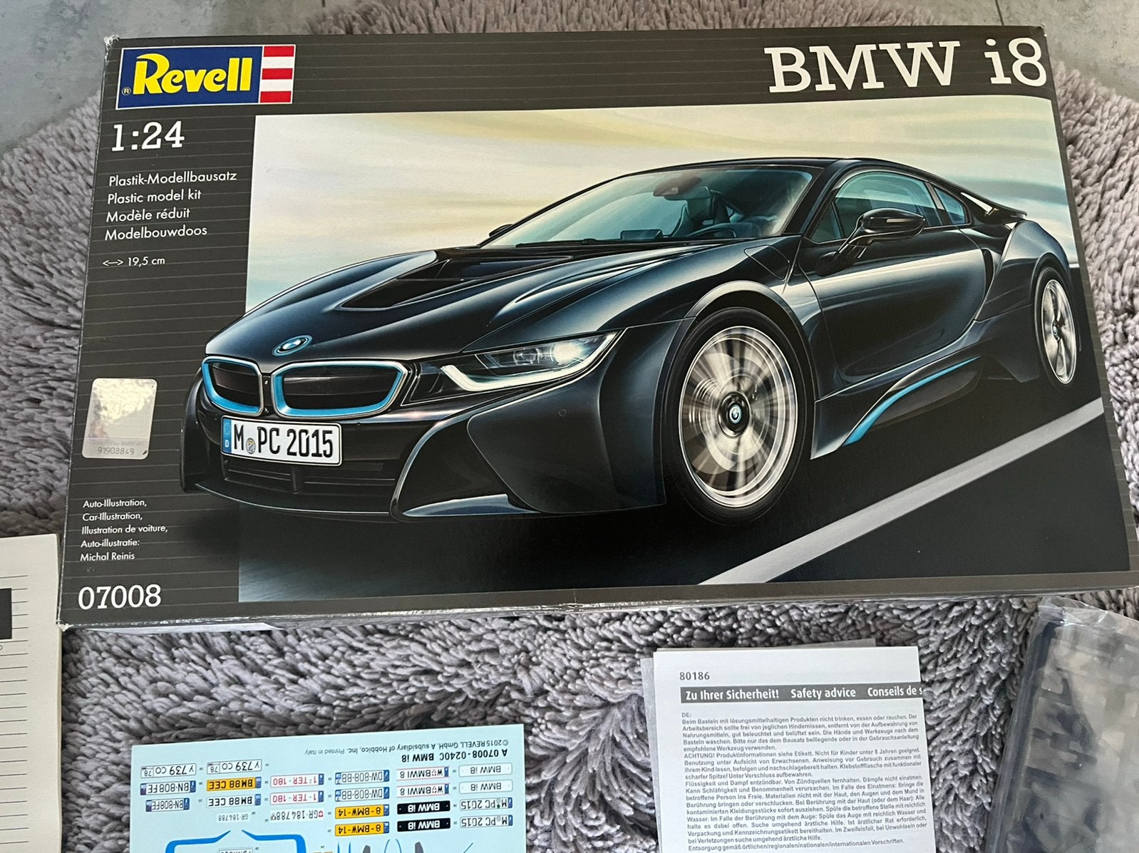 BMW i8 plastic modelbouwpakket, Hobby en Vrije tijd, Ophalen of Verzenden, Nieuw, Auto, Overige merken