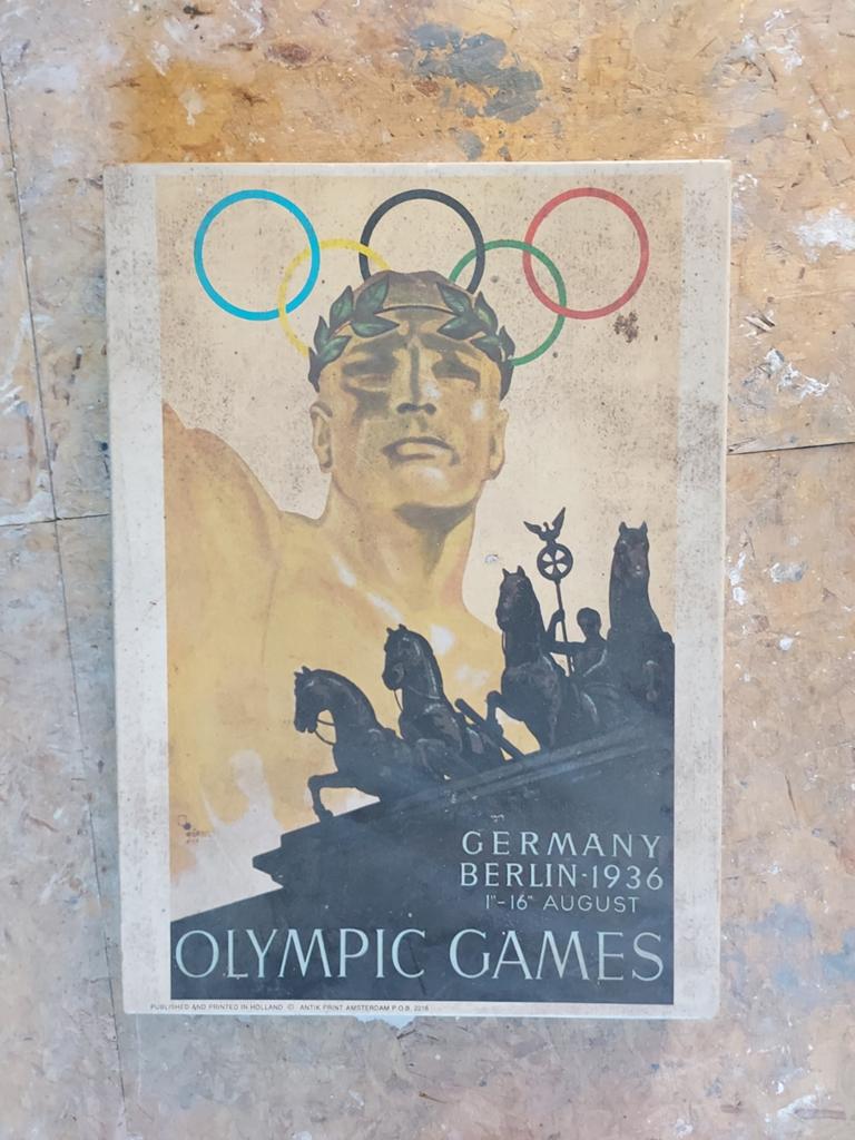 Vintage Olympische Spelen 1936 Legpuzzel, Ophalen of Verzenden, Minder dan 500 stukjes, Gebruikt, Legpuzzel