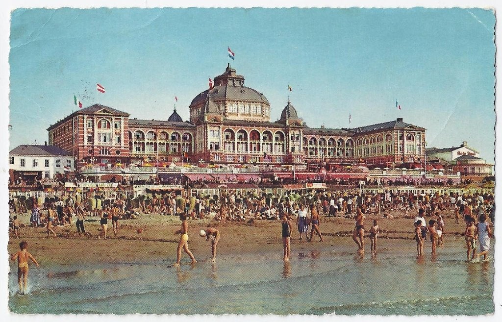 Scheveningen Kurhaus Ongelopen Ansichtkaart (B39 ), Ophalen of Verzenden, 1960 tot 1980, Ongelopen, Zuid-Holland