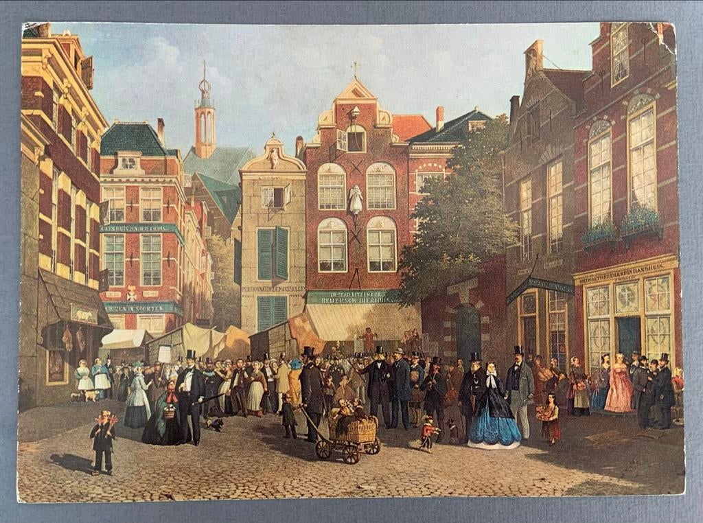 Plein in Den Haag - Jozef Bles, Verzamelen, Ansichtkaarten | Nederland, Ophalen of Verzenden, Voor 1920, Ongelopen, Zuid-Holland