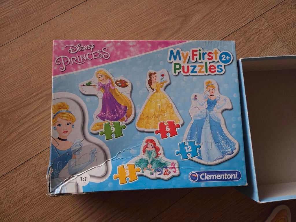 4 Disney prinsessen puzzels, Ophalen of Verzenden, Gebruikt