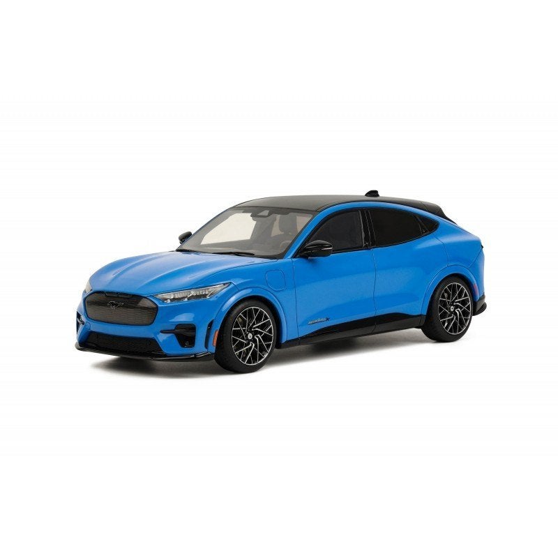 OttoMobile 1/18 Ford Mustang E Mach blauw OT414, Hobby en Vrije tijd, Ophalen of Verzenden, Zo goed als nieuw, Auto, OttOMobile