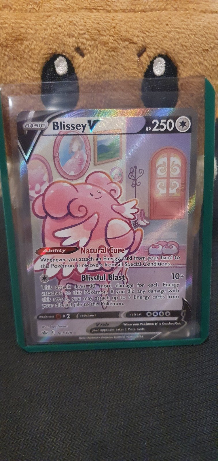 Blissey V 183/198, Hobby en Vrije tijd, Verzamelkaartspellen | Pokémon, Ophalen of Verzenden, Zo goed als nieuw, Meerdere kaarten