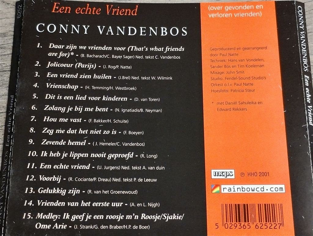 Conny Vandenbos - Een Echte Vriend, Cd's en Dvd's, Cd's | Nederlandstalig, Ophalen of Verzenden, Zo goed als nieuw, Levenslied of Smartlap