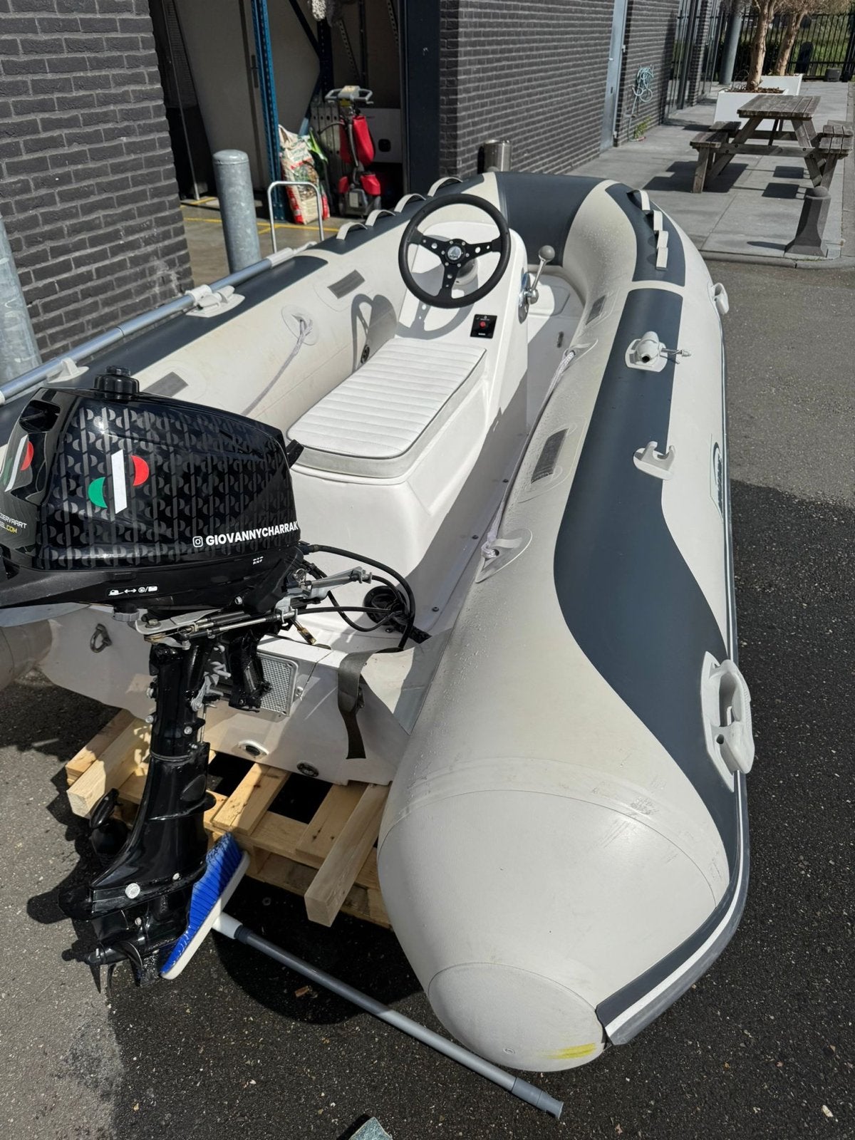 Nimarine MX-350 RIB met Suzuki 6pk buitenboordmotor, Watersport en Boten, Rubberboten, Inclusief motor, Zo goed als nieuw, Nimarine