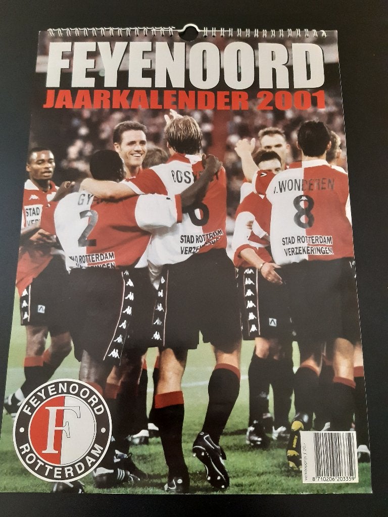 Feyenoord Jaarkalender 2001 - Voetbal Memorabilia, Ophalen of Verzenden, Zo goed als nieuw, Feyenoord, Overige typen
