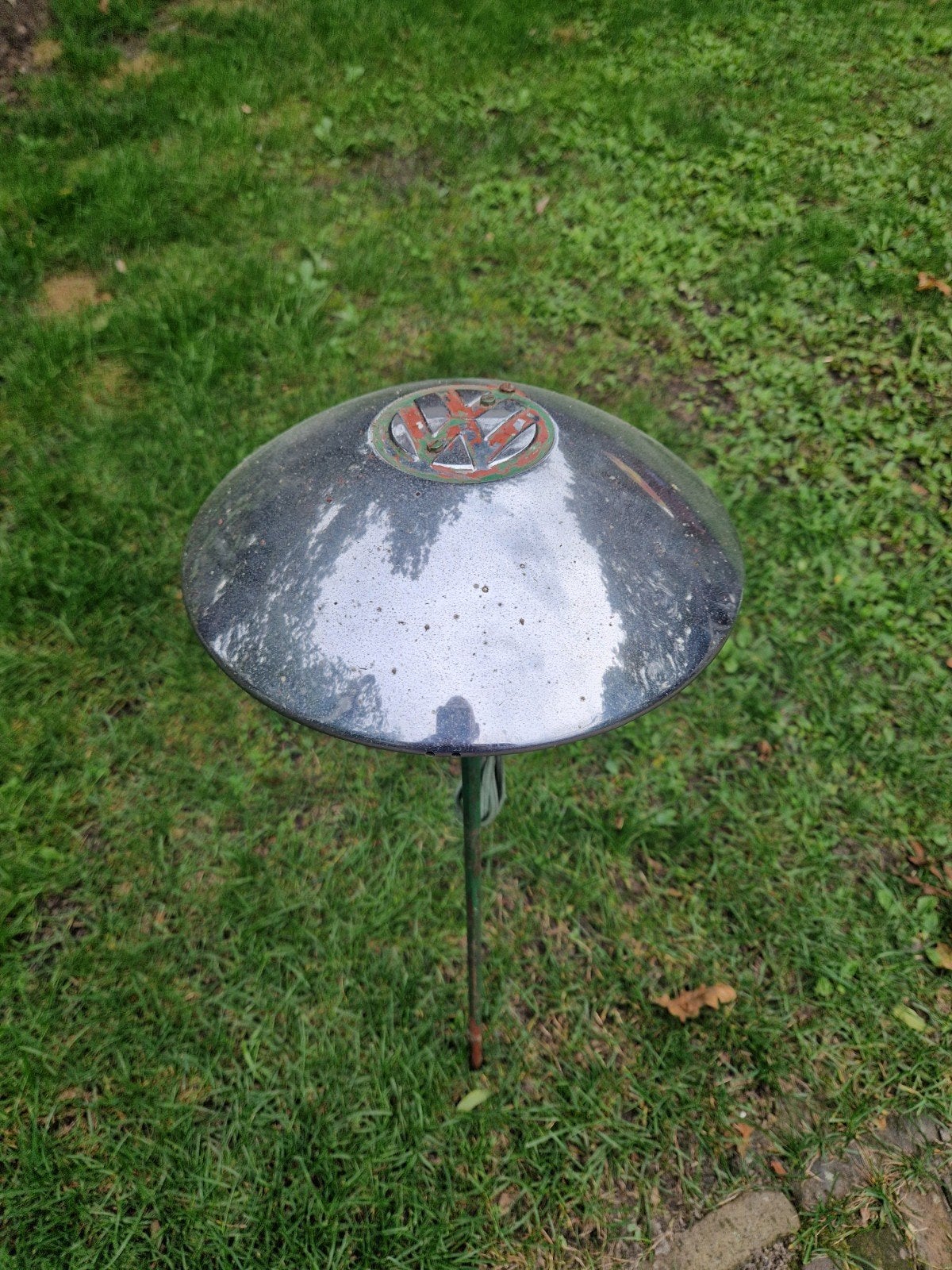 Lamp gemaakt van een bolle VW T1 wieldop, Ophalen of Verzenden, Gebruikt
