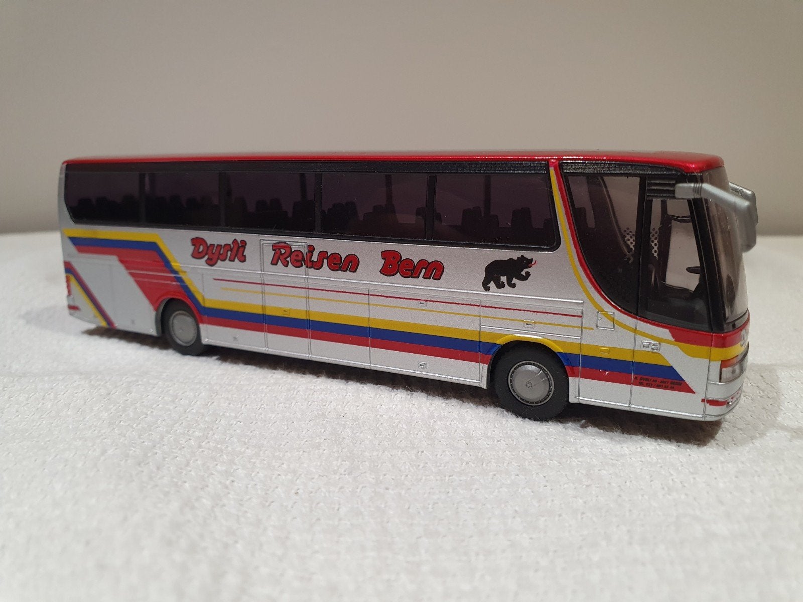 Rietze Setra S315 Dysli Reisen bus 1:87, Ophalen of Verzenden, Gebruikt, Bus of Vrachtwagen, Rietze