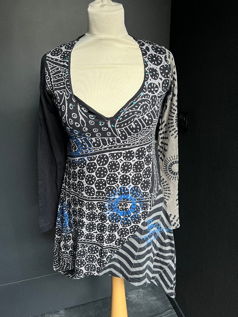 Leuke dames tuniek DESIGUAL maat S, Maat 38/40 (M), Ophalen of Verzenden, Zo goed als nieuw, Desigual