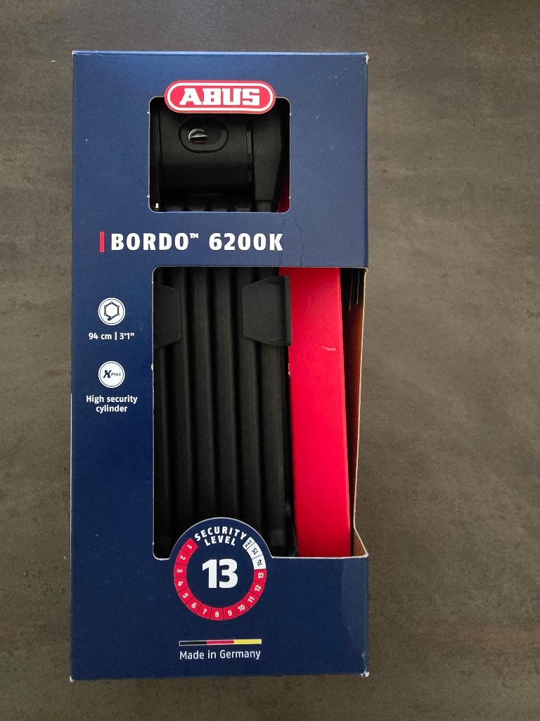 Abus Bordo 6200K/95 vouwslot., Ophalen of Verzenden, Nieuw, Vouwslot