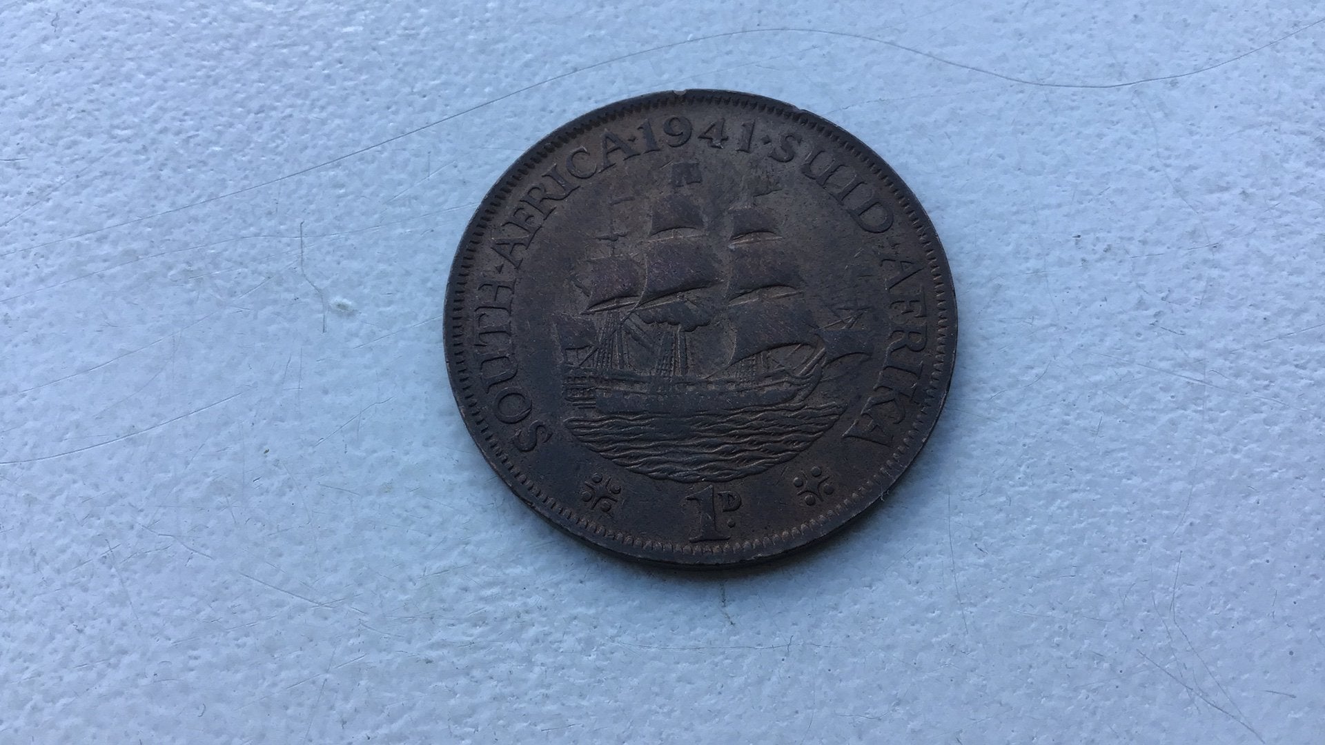 Zuid Afrika 1 penny 1941., Ophalen of Verzenden