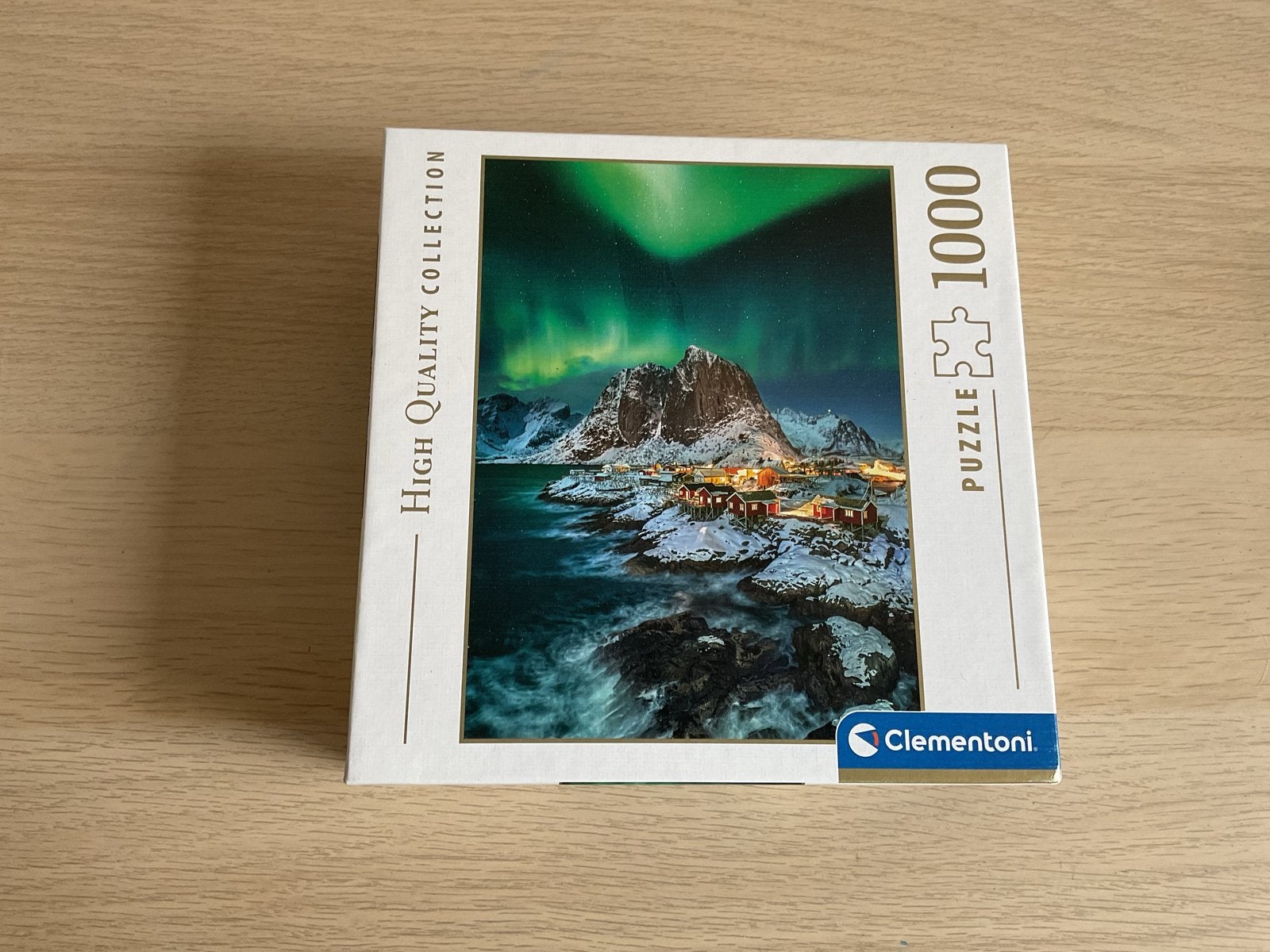 Clementoni Noorderlicht Lofoten 1000 stukjes, Hobby en Vrije tijd, Denksport en Puzzels, Ophalen of Verzenden, 500 t/m 1500 stukjes