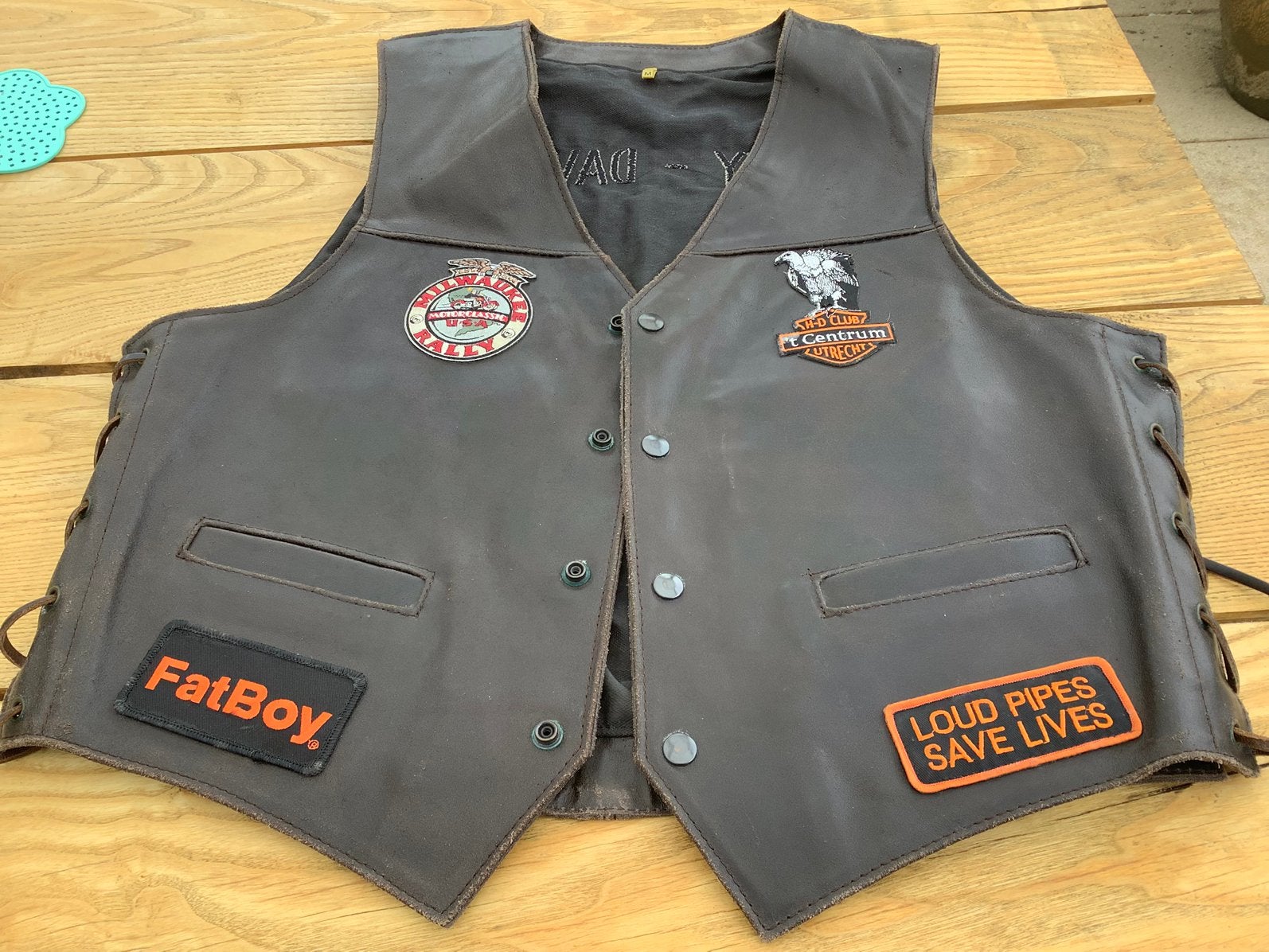 Leren hesje Harley, Ophalen of Verzenden, Tweedehands, Jas | leer