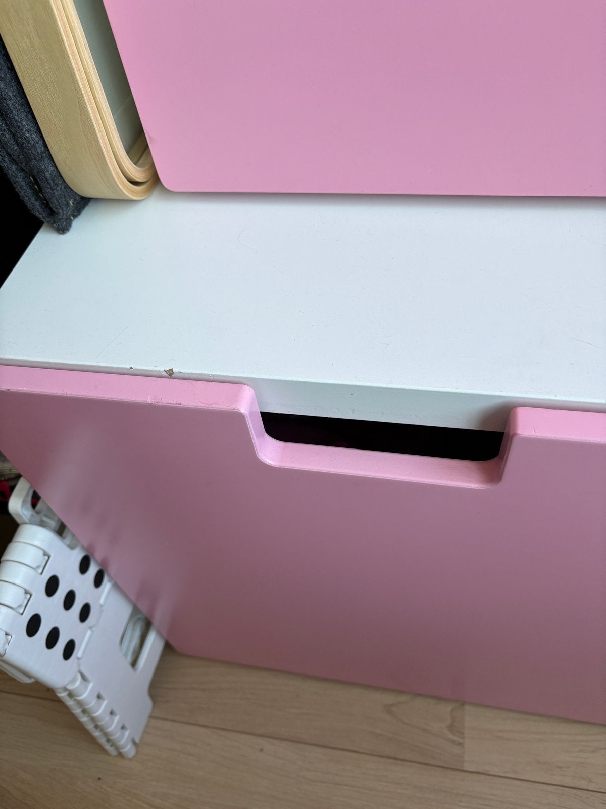 Roze opbergbox, ideaal voor kinderkamer, Ophalen, Gebruikt, Kast