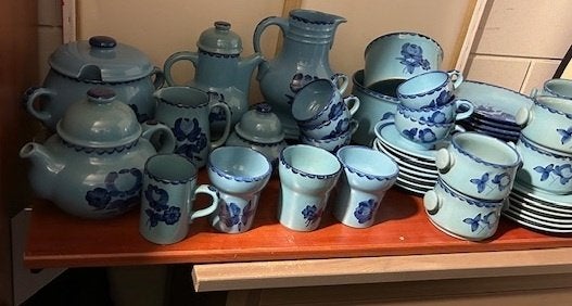 Servies blauw, Ophalen, Gebruikt, Overige stijlen, Aardewerk