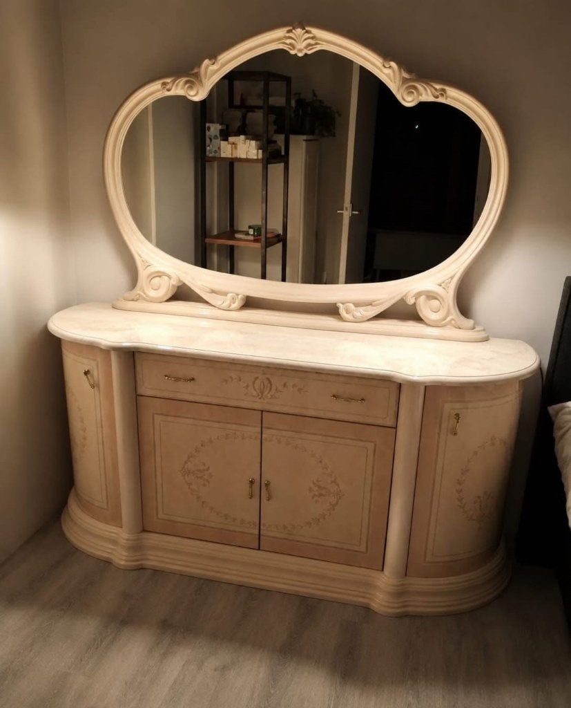 Barok set dressoir met spiegel, Huis en Inrichting, Ophalen, Klassiek, Barok, Rococo, Zo goed als nieuw, 25 tot 50 cm