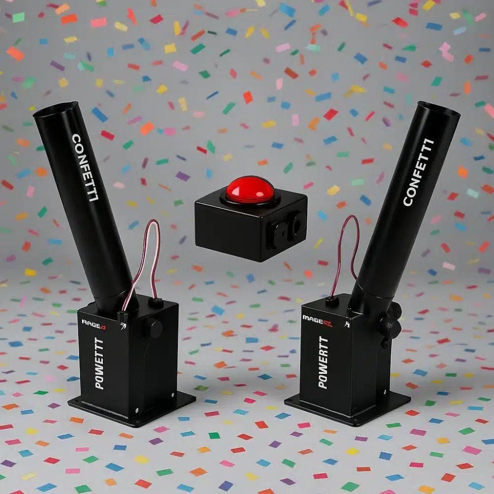 SHOWTEC FX SHOT MKII – CONFETTI SET TE HUUR, Ophalen of Verzenden, Nieuw, Licht