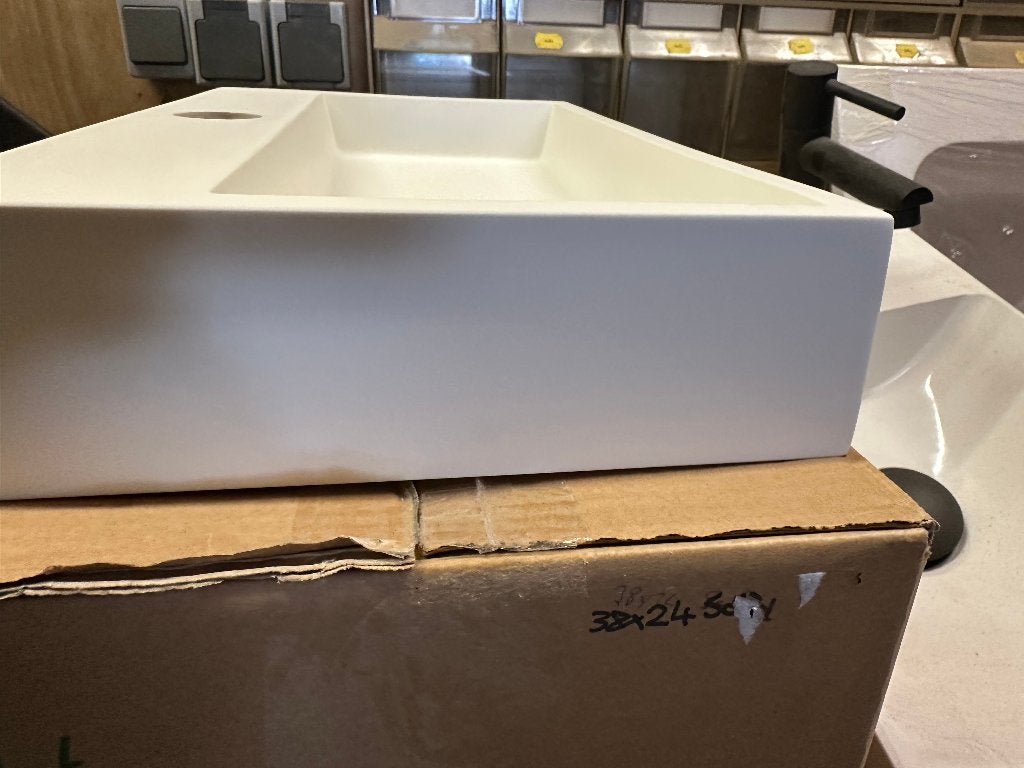 Toiletfontein Solid Surface Mat Wit 34,5x23,5x7 cm, Ophalen, Overige typen, Info@dealplein.nl, Dealplein