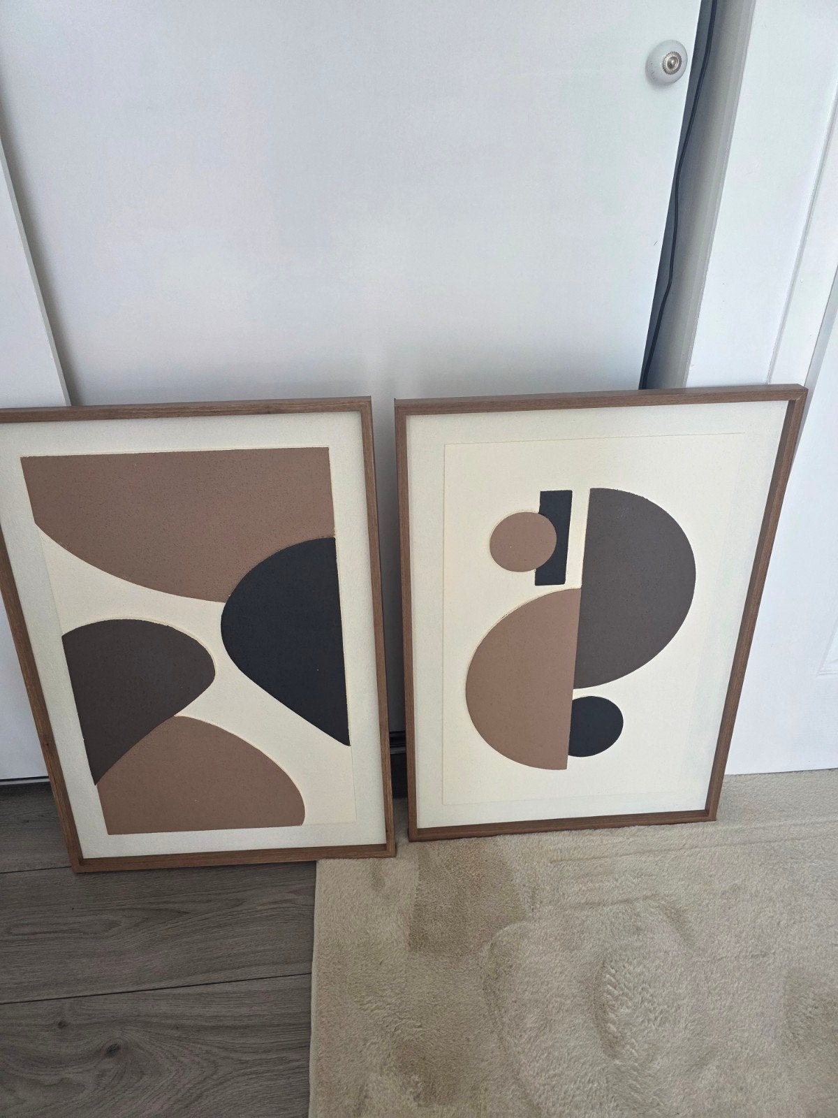 2 schilderijen, Antiek en Kunst, Kunst | Schilderijen | Abstract, Ophalen