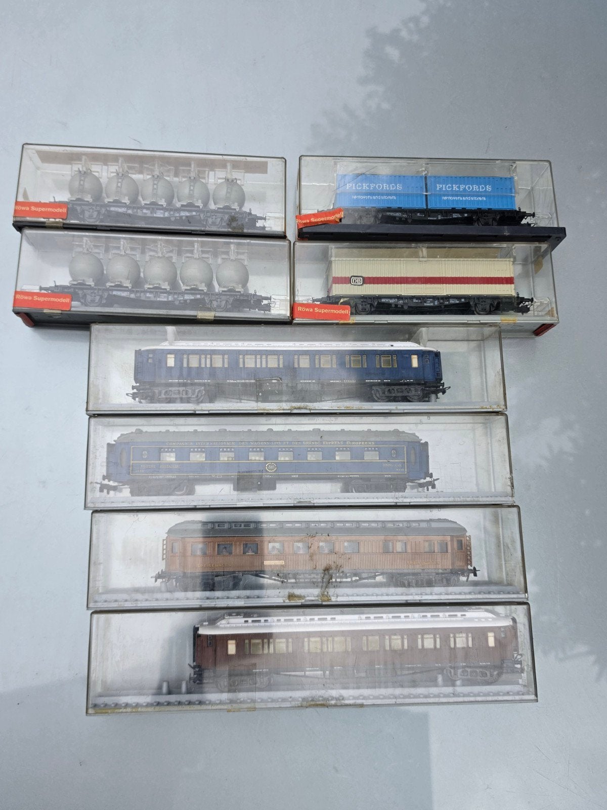 Verzameling Rowa h0 treinen wagons, Hobby en Vrije tijd, Modeltreinen | H0, Overige merken, Gebruikt, Gelijkstroom, Wagon