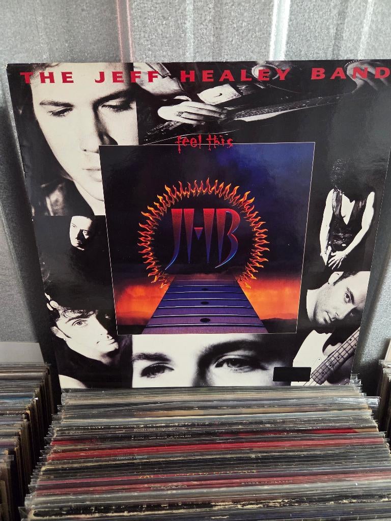 Blues lp JEFF HEALEY BAND: FEEL THIS, Gebruikt, 1980 tot heden, Ophalen of Verzenden, Originele persing