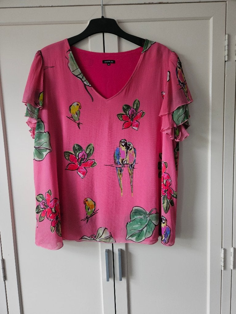 Caroline Biss blouse maat 44 zgan, Kleding | Dames, Maat 42/44 (L), Ophalen of Verzenden, Zo goed als nieuw, Roze