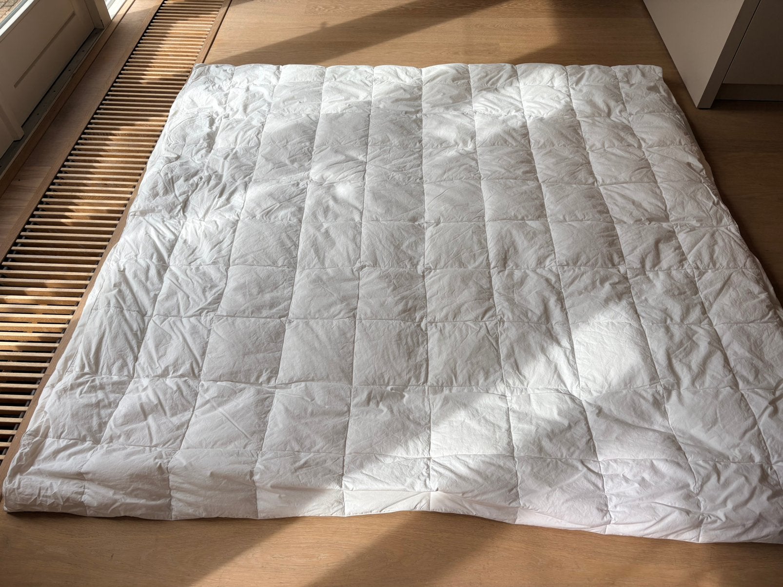 Donsen  vier seizoenen Dekbed 2.00 x 2.00, Ademend, Gebruikt, Wit, Tweepersoons