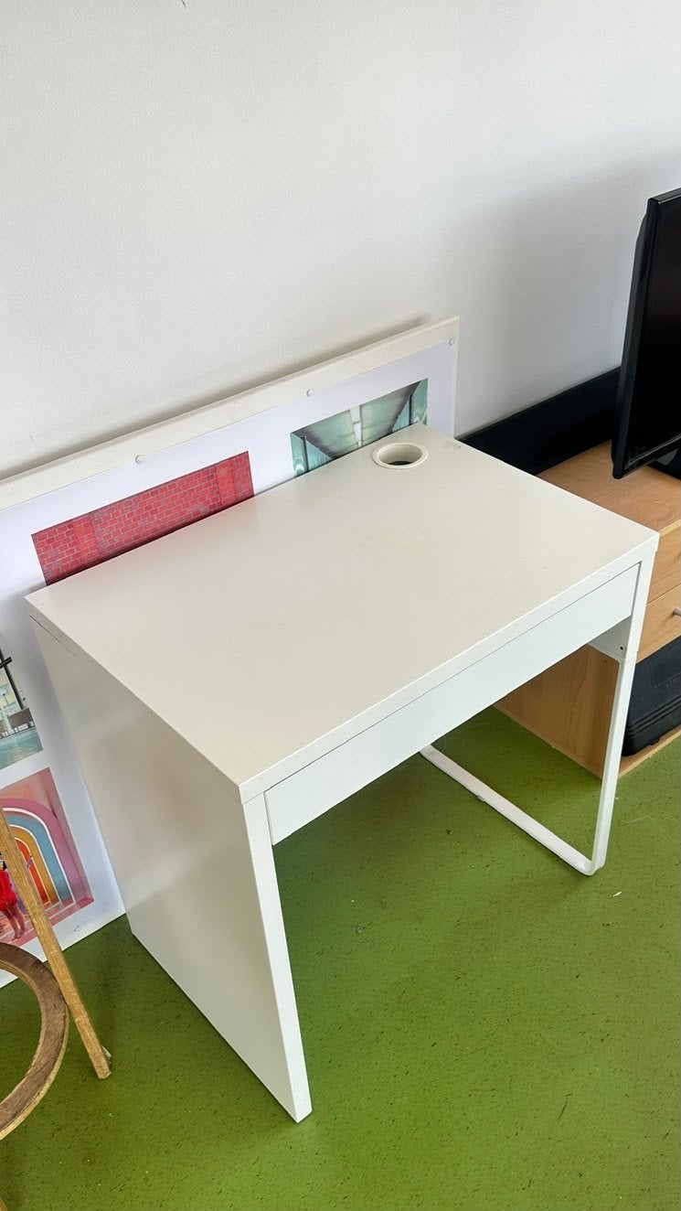 IKEA Micke bureau wit 73x50cm met lade, Ophalen, Gebruikt, Met lades, Spaanplaat of MDF
