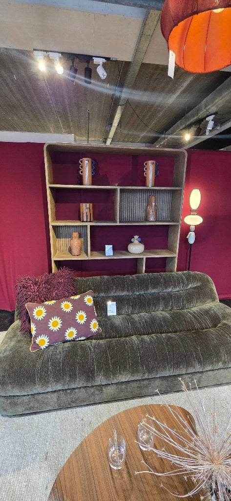 Stijlvolle bank Nook Groen 218cm Breed Showmodel!, Huis en Inrichting, Hout, Bornsestraat 31, 75 tot 100 cm, Ophalen of Verzenden