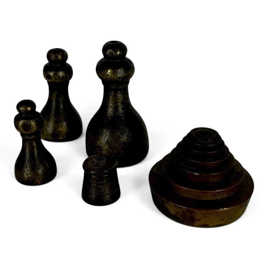 Lot antieke gewichten (11x), Antiek en Kunst, Ophalen of Verzenden