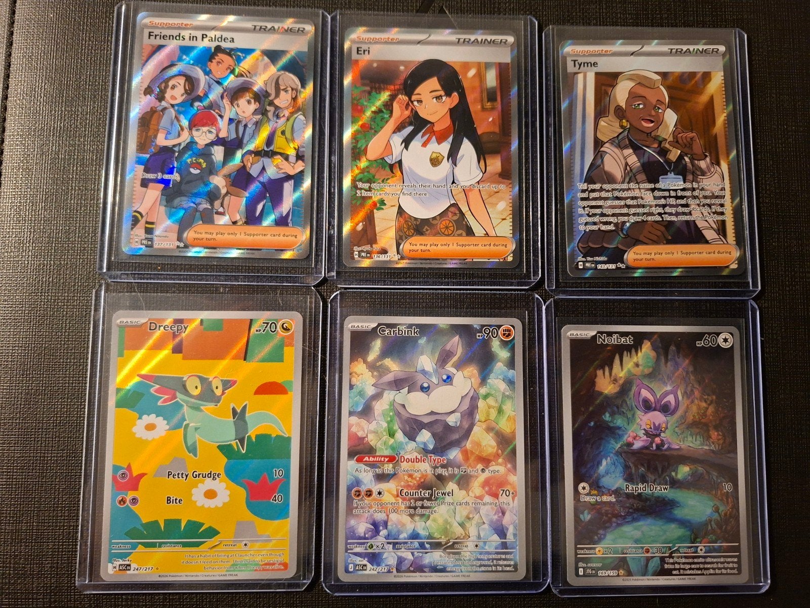 Diverse Pokémon kaarten hits, Ophalen of Verzenden, Zo goed als nieuw, Meerdere kaarten, Foil