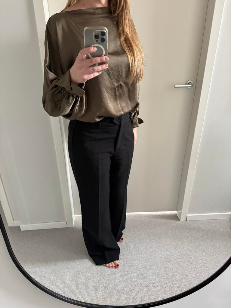 Sunmum satijnen blouse brons, maat 40, zo goed als nieuw, Kleding | Dames, Positiekleding, Zo goed als nieuw, Maat 38/40 (M), Ophalen of Verzenden