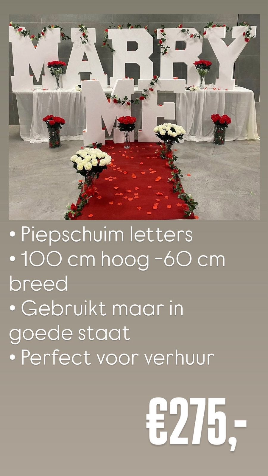 Letters piepschuim, Ophalen, Zo goed als nieuw, Versiering, Geboorte of Huwelijk