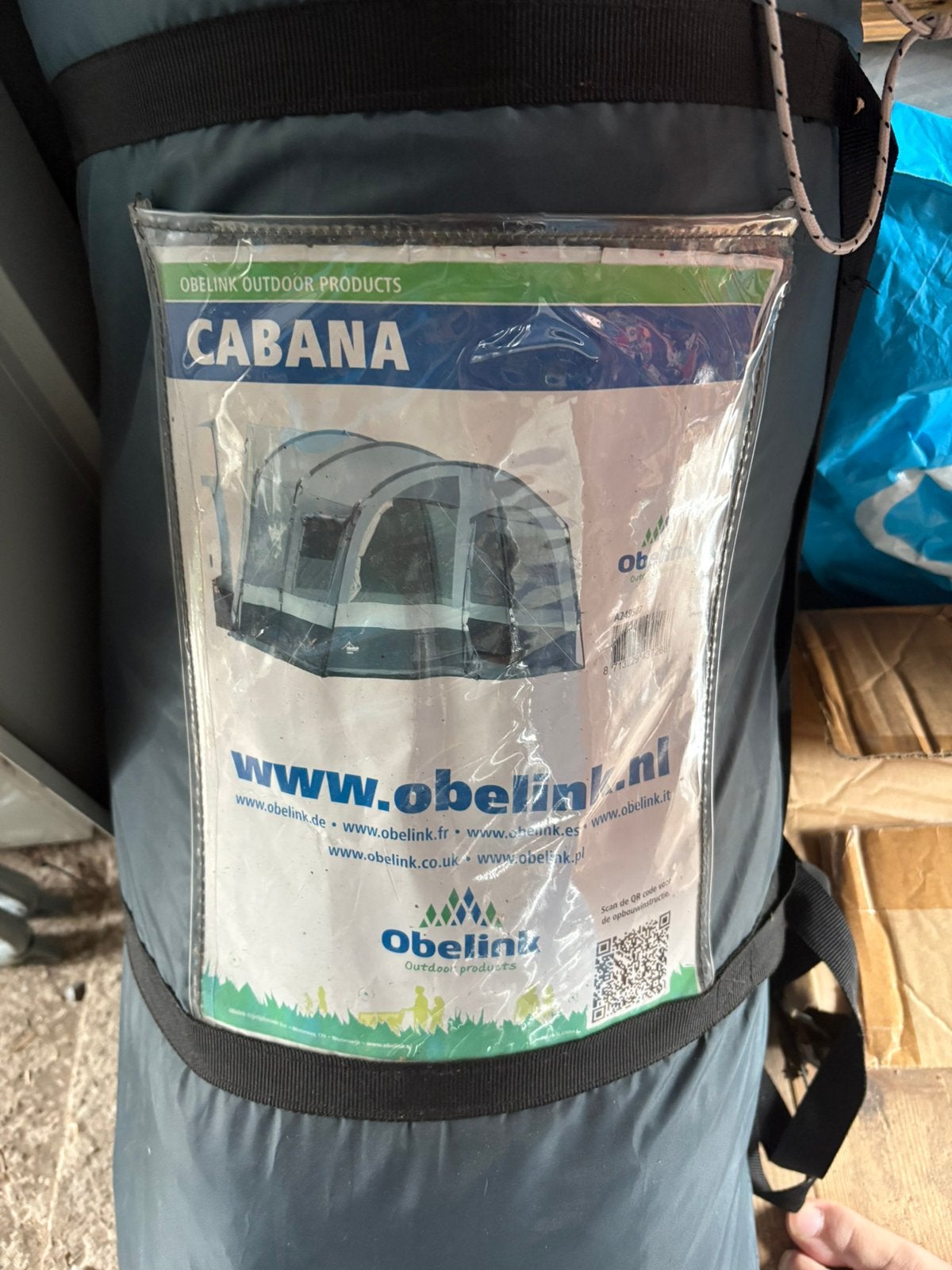 Gratis: Obelink Cabana voortent voor camper, Caravans en Kamperen, Ophalen, Gebruikt