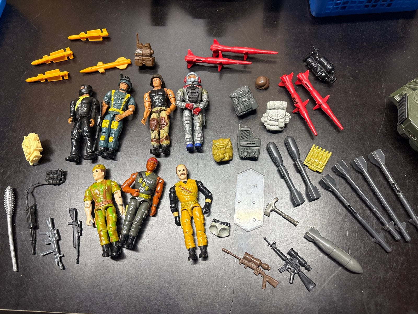 Grote partij vintage actiefiguren en accessoires gi joe, Ophalen of Verzenden, Gebruikt