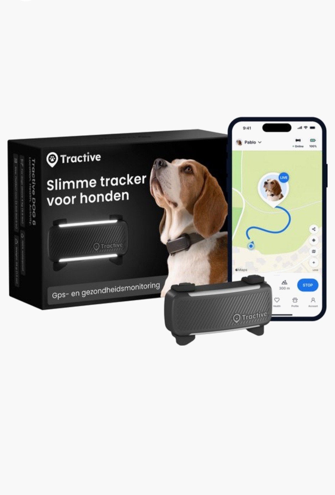 Slimme tracker voor hond, Ophalen
