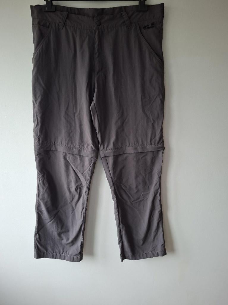 Jack Wolfskin - mooie bruine heren afritsbroek - 50, Bruin, Wandelen of Outdoor, Zo goed als nieuw, Jack Wolfskin
