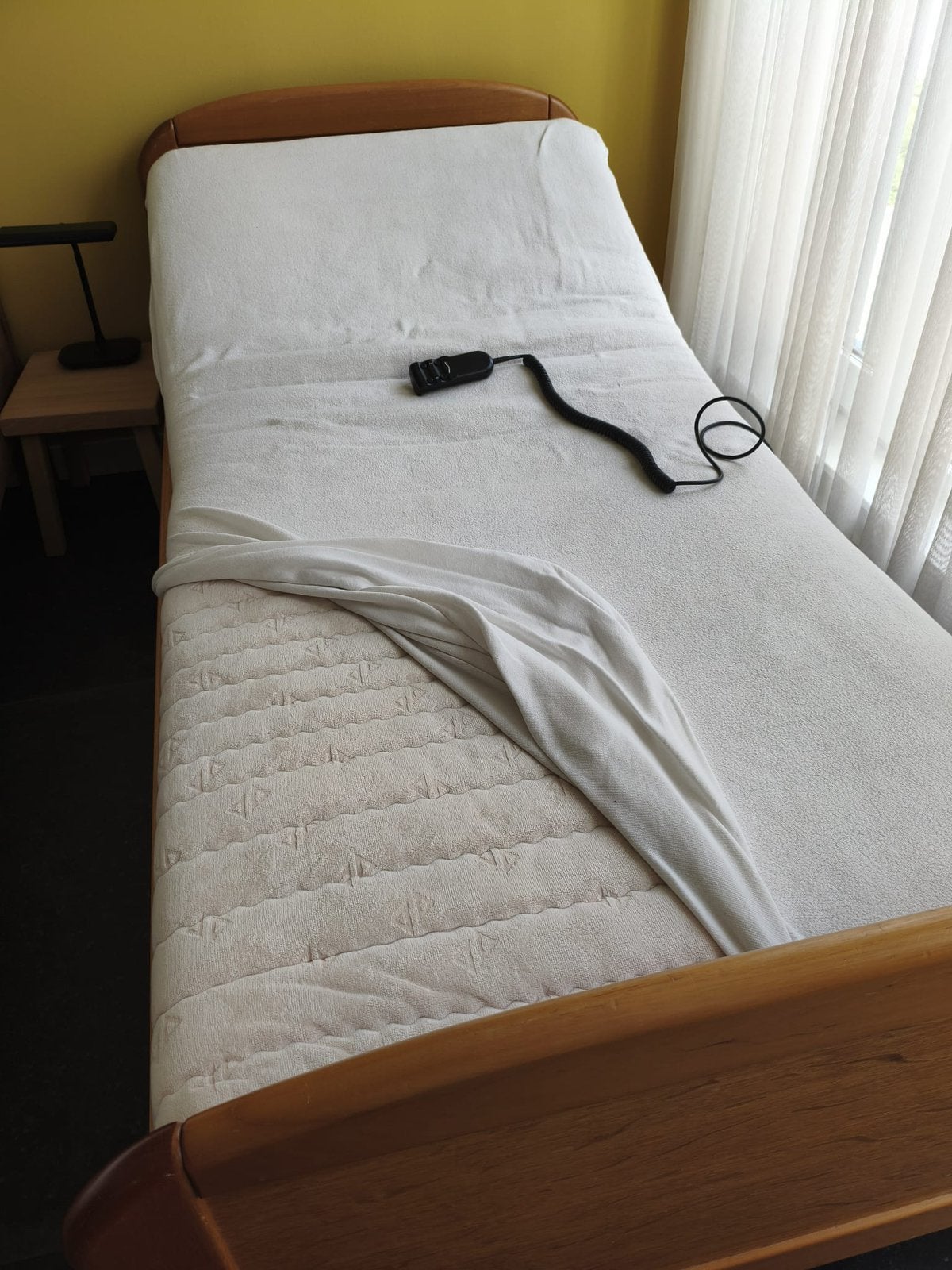 electrisch verstelbaar bed 90x200, Ophalen, Verstelbaar, 90 cm, Eenpersoons