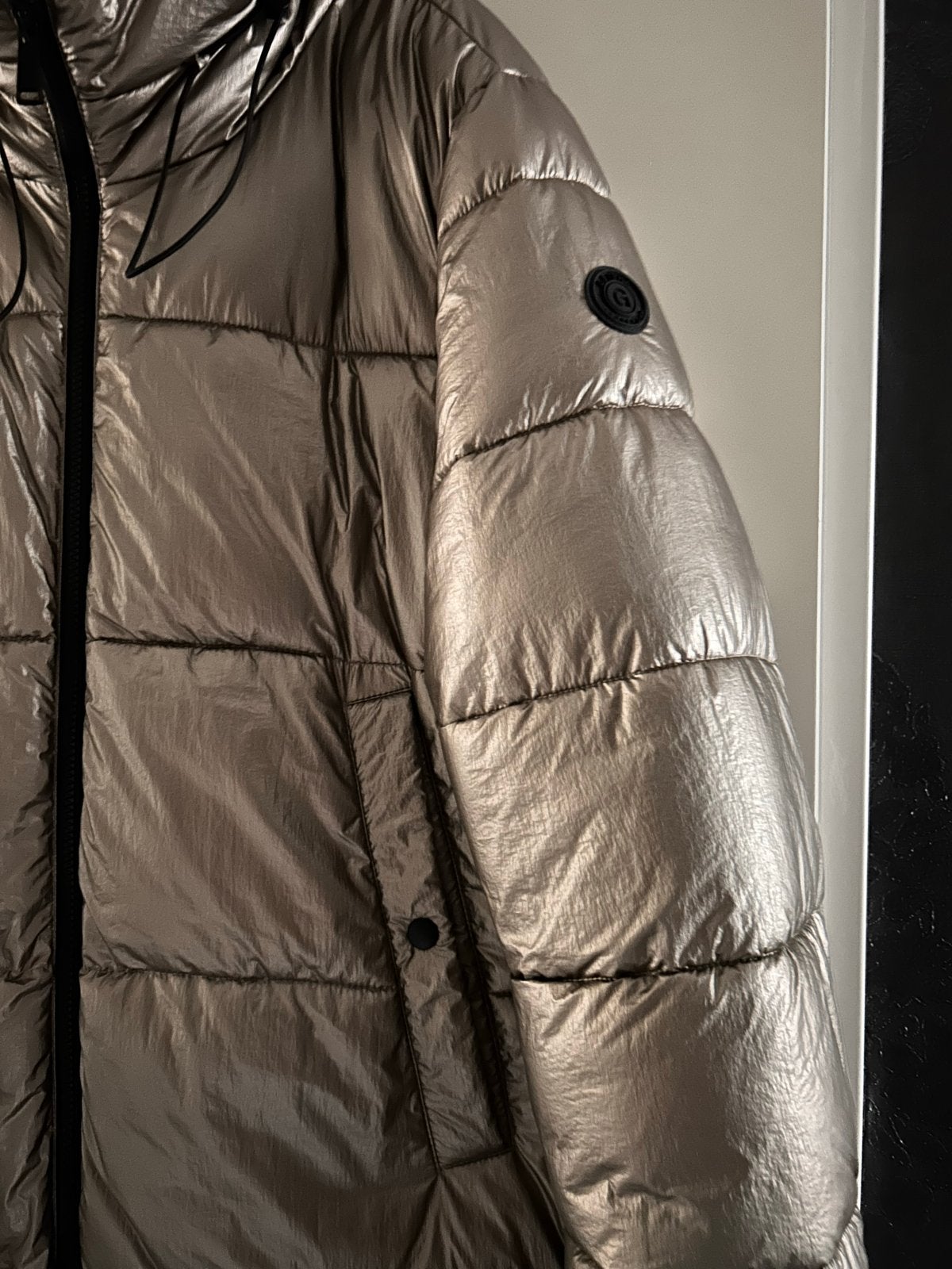 Geisha lange puffer jas,zo goed als nieuw, Ophalen of Verzenden, Zo goed als nieuw, Maat 46/48 (XL) of groter, Goud