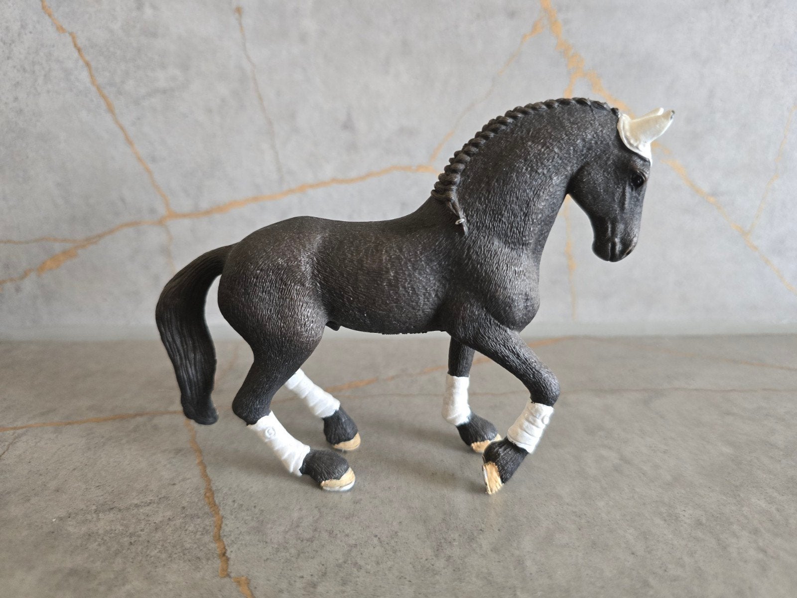 Schleich Friese Hengst, Ophalen of Verzenden, Zo goed als nieuw, Paard, Beeldje of Figuurtje