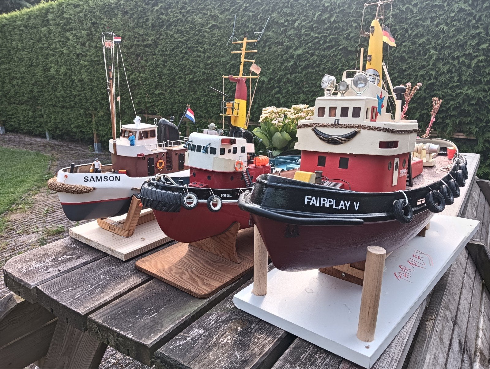 sleepboot 3 stuks.., Hobby en Vrije tijd, Modelbouw | Boten en Schepen, Ophalen, Zo goed als nieuw
