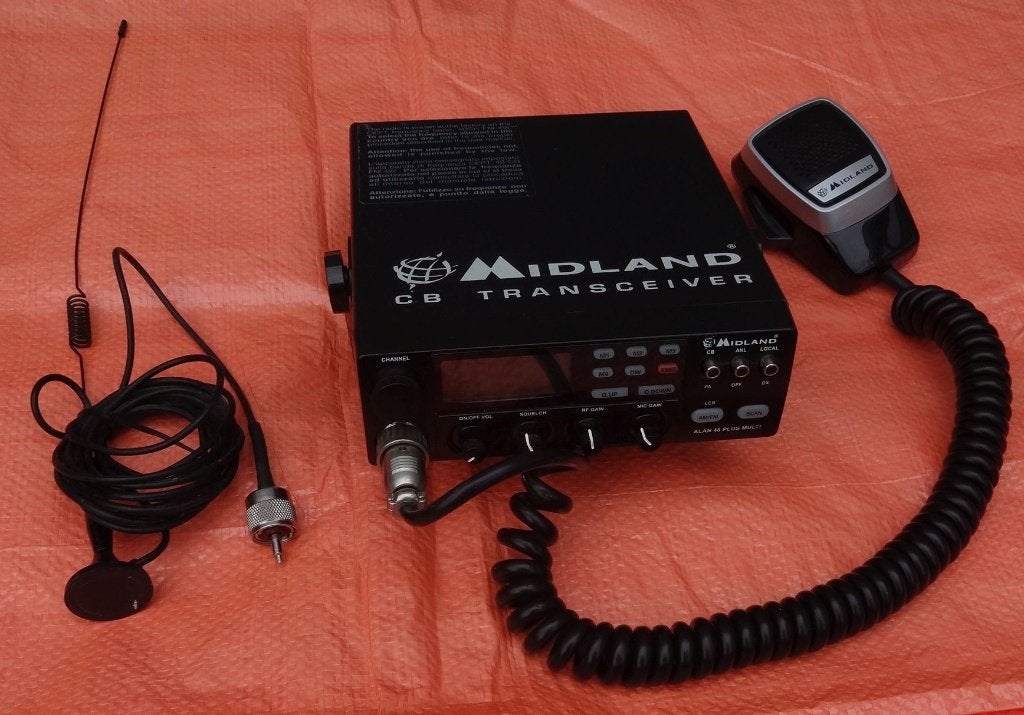 27 MC bakkie MIDLAND ALAN 48 plus Multi incl Antenne, Ophalen of Verzenden, Zo goed als nieuw, Zender en Ontvanger