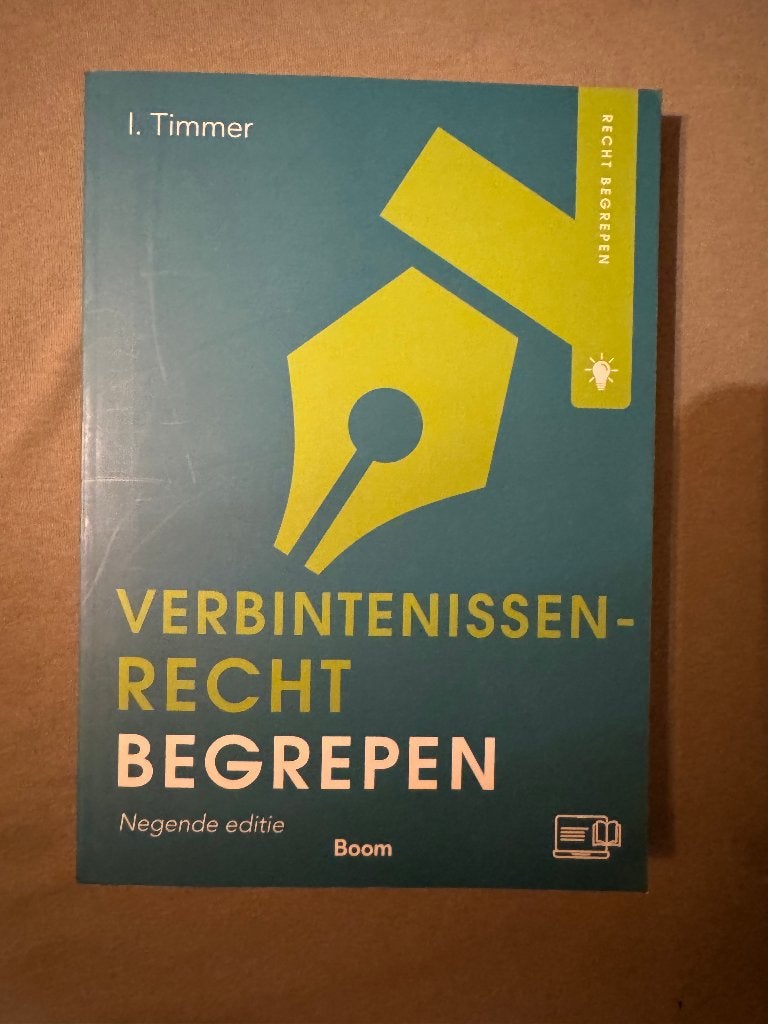 Boek 'Verbintenissenrecht begrepen', Boeken, Ophalen, Boom, HBO, Zo goed als nieuw